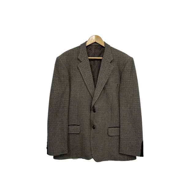 파크랜드 빈티지 하운드투스 체크 캐시미어 블레이저 자켓