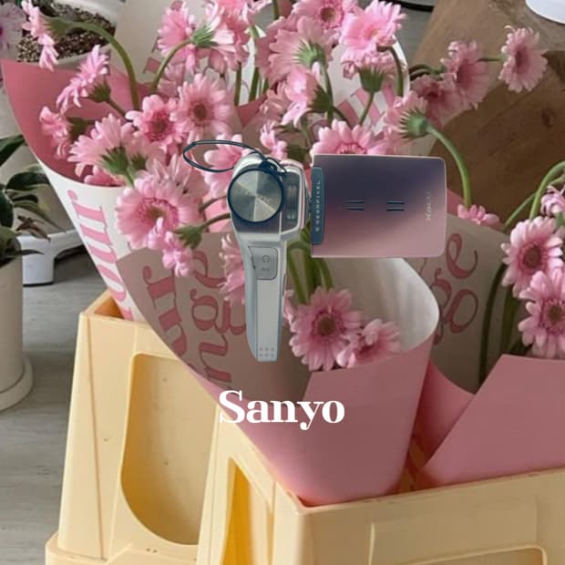 산요 작티 cg6 핑크 빈티지디카 캠코더