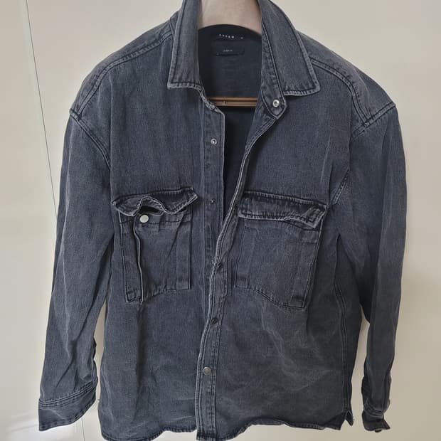 ANDEW 오버핏 데님 흑청 트러커자켓 105사이즈 상태굿

