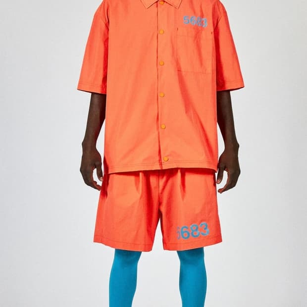 M 윌리차바리아 X 험멜 콜라보 반팔셔츠 오렌지