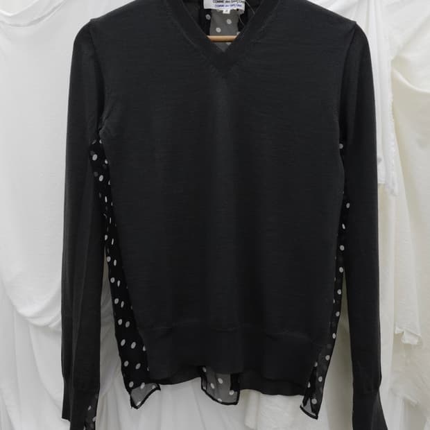 COMME des GARÇON dot knitwear