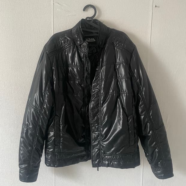 Von Dutch 유광 경량패딩