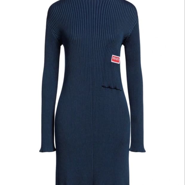 새상품) Kenzo 겐조 네이비 리브드 원피스