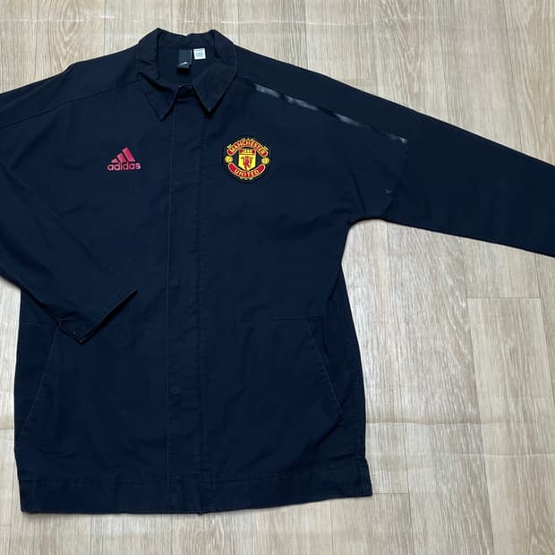 아디다스 맨유 코치 자켓 블랙 M(95)
