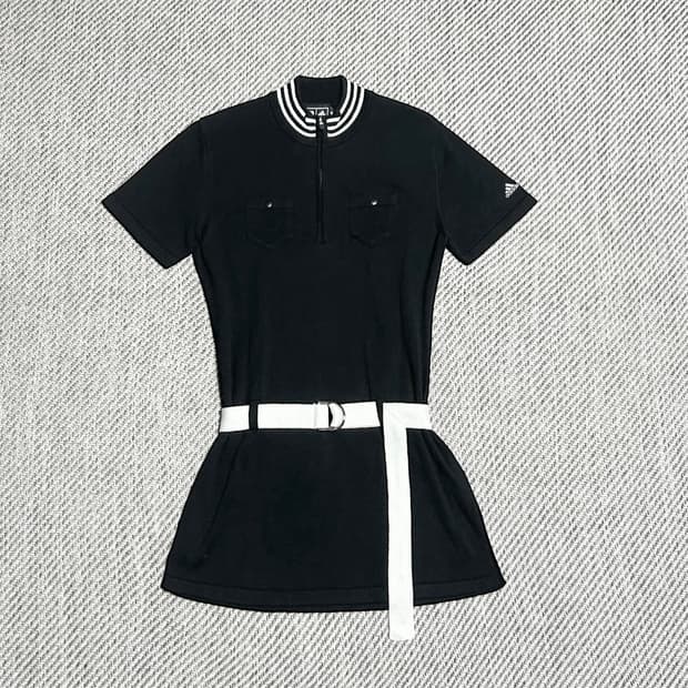 [L] adidas 아디다스 골프 우먼즈 니트 반팔 원피스