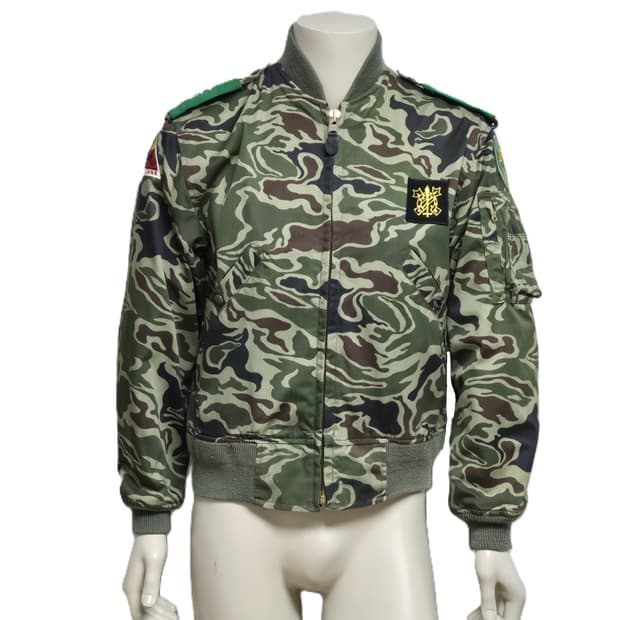 육군 구형 충정무늬 맹호부대 중위 전차병 잠바 점퍼 전투복 (M)