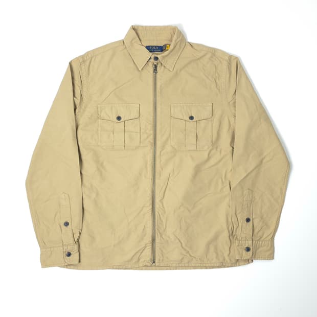 폴로 랄프로렌 집업 셔츠 자켓 베이지 (M)