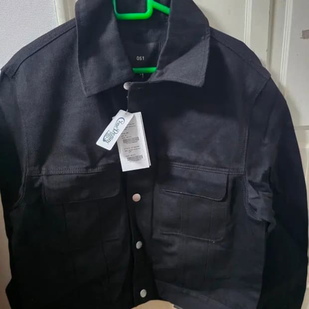 플랙(PLAC) 블랙 051B 데님 자켓 (M)