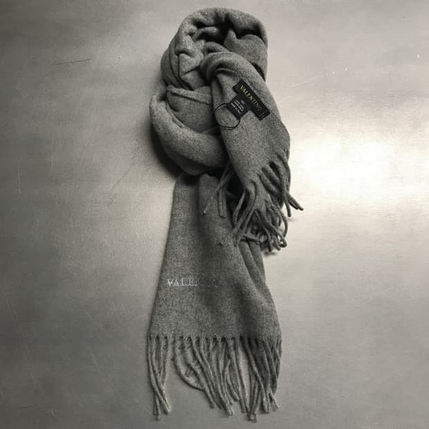 발렌티노 머플러 그레이 