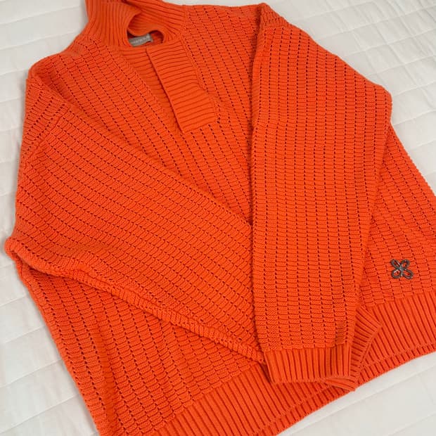 마틴플랜 Roses Knit Shrits - ORANGE