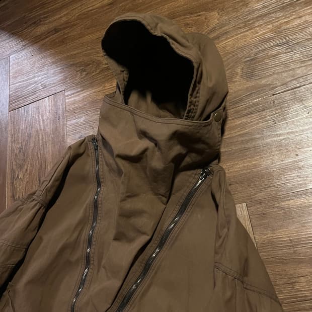 (착샷) Unknown Sample 하이넥 플랩 헤비 코튼 아노락