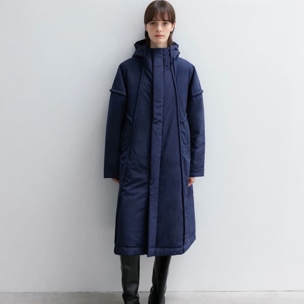 LFM hooded fluf long padding 패딩