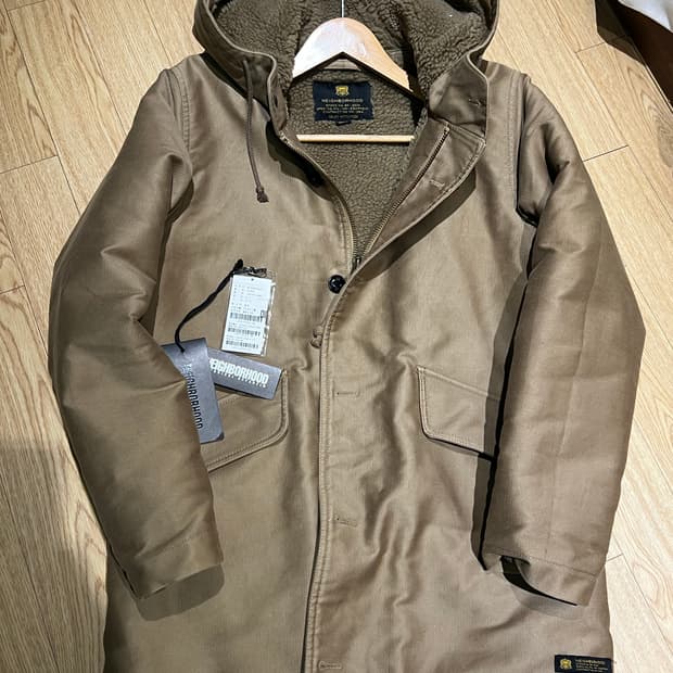 네이버후드 밀리터리 윈터 파카