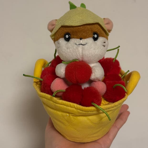 고전산리오 코로코로쿠리링 앵두 쿠리링 인형