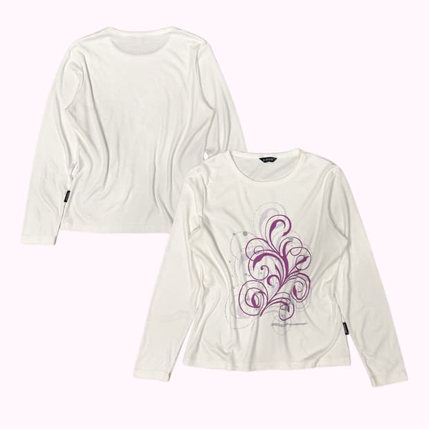 DUNLOP abstract printing t-shirt