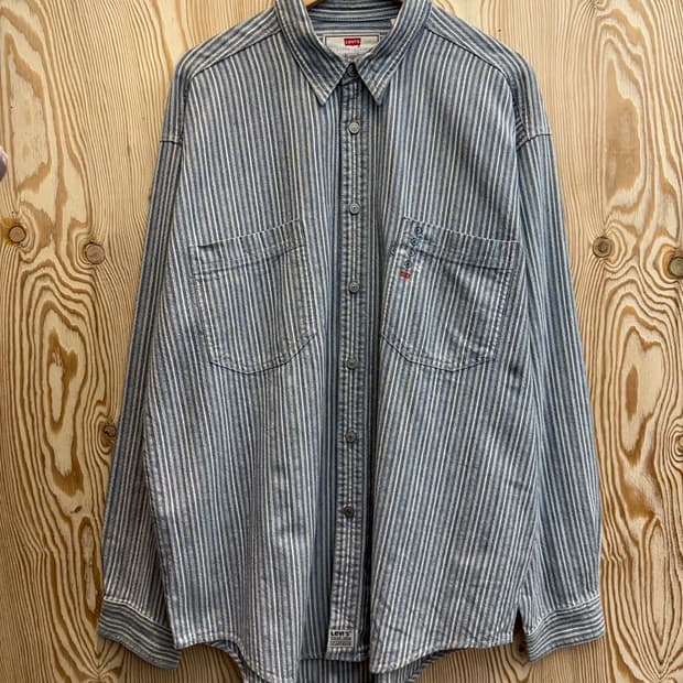 00s 리바이스 스트라이프 듀얼포켓 셔츠