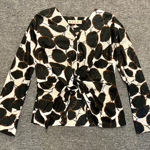 [66] 마르니 패턴 블라우스 38 