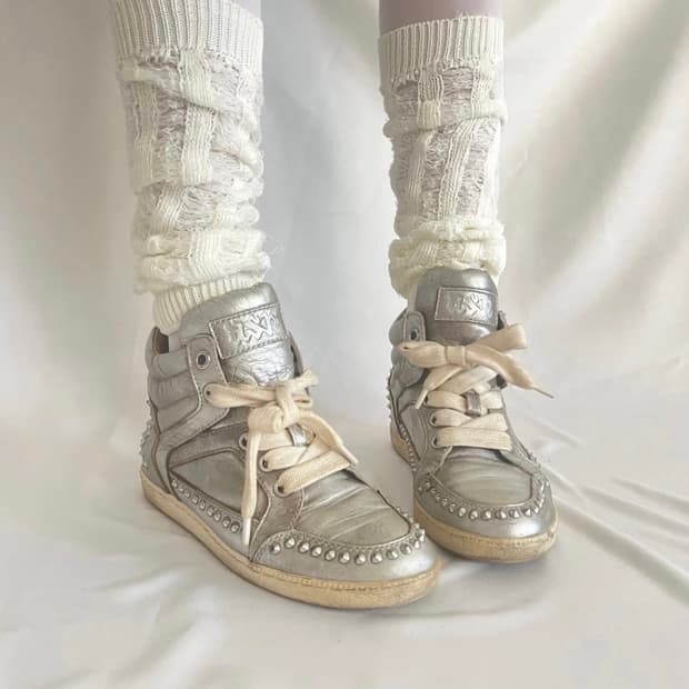 ASH 아쉬 애쉬 스터드 실버 하이탑