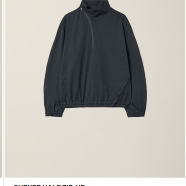 누마레 커브드 하프 집업 나이트네이비 xs