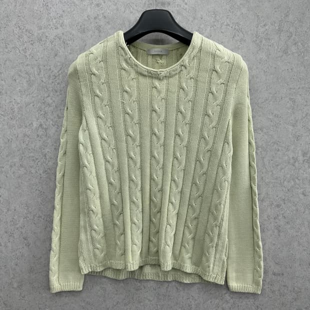 95 한섬 시스템 여자 꽈배기 니트