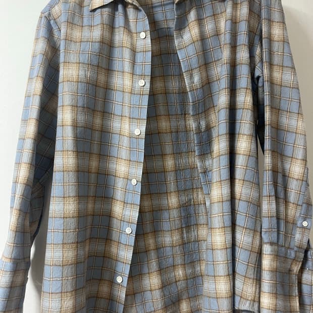 오라리 에어리울 체크셔츠 0사이즈