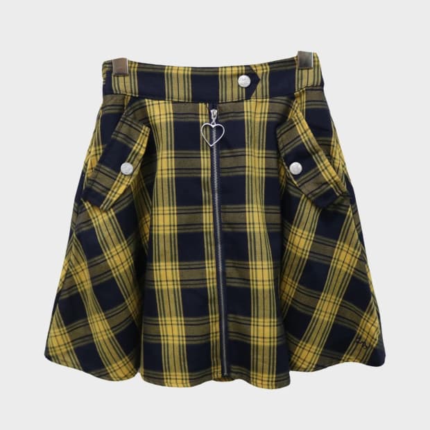 LOVE RABBY 히메갸루 체크 미니 훌 스커트 61652