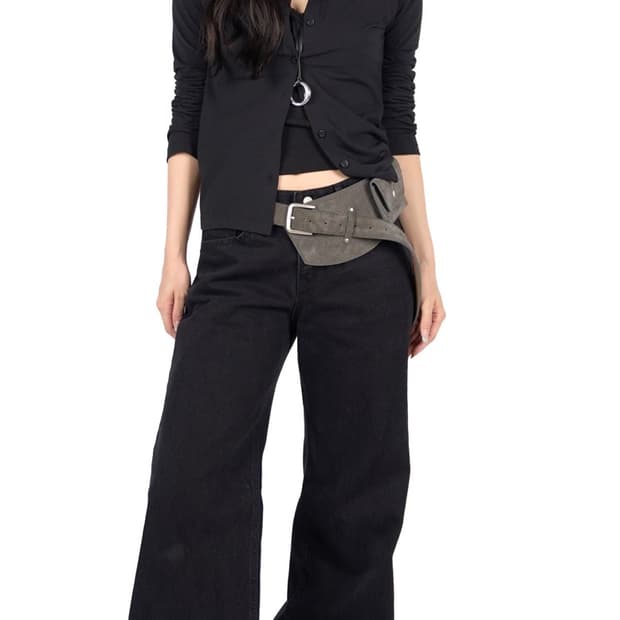 릿킴 BLACK WASHED FLARE JEANS 플레어진 L