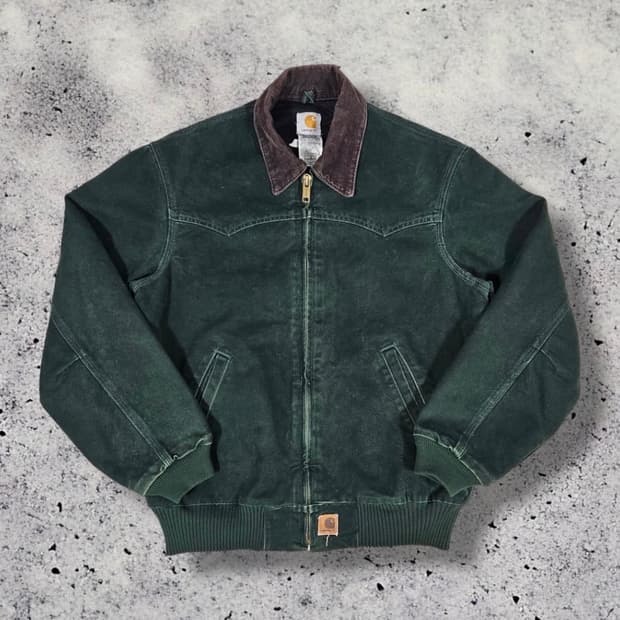 90s 칼하트 희귀컬러 다크그린 산타페 자켓