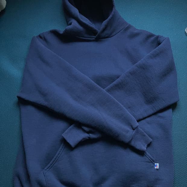80s 러셀 후드 네이비