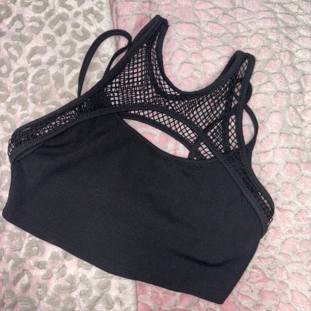 검정 레이어드 탑 