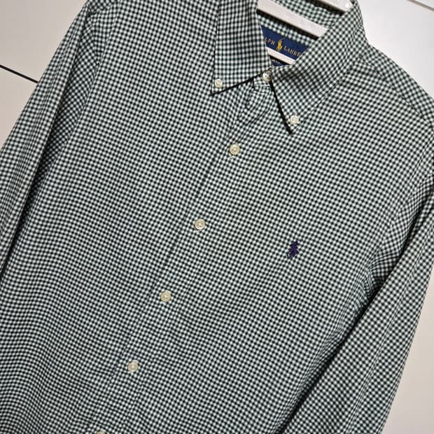 폴로 랄프로렌 슬림핏 체크 셔츠