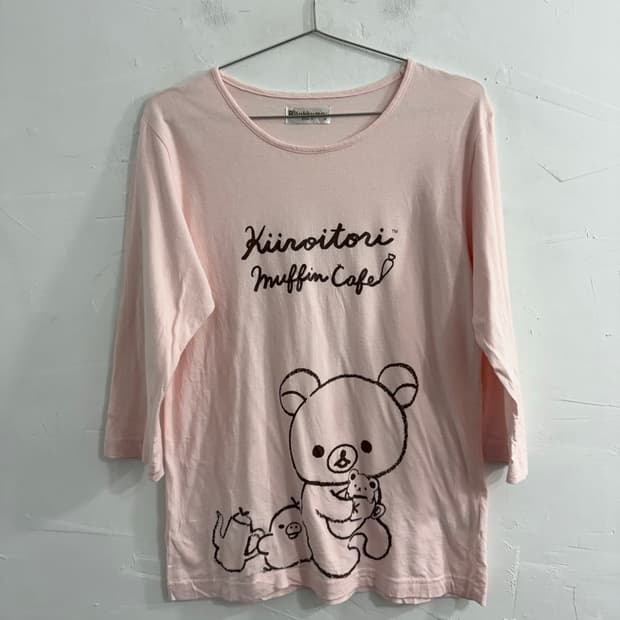Rilakkuma pink printing tee