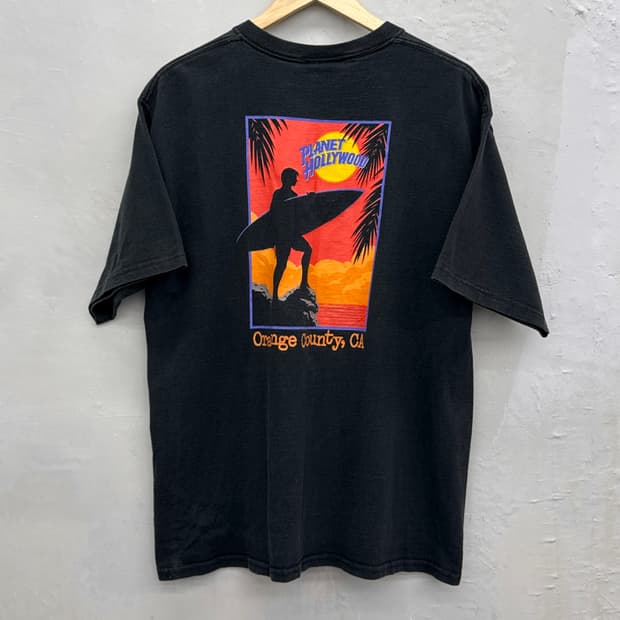 Planet Holywood 90s 그래픽 티셔츠