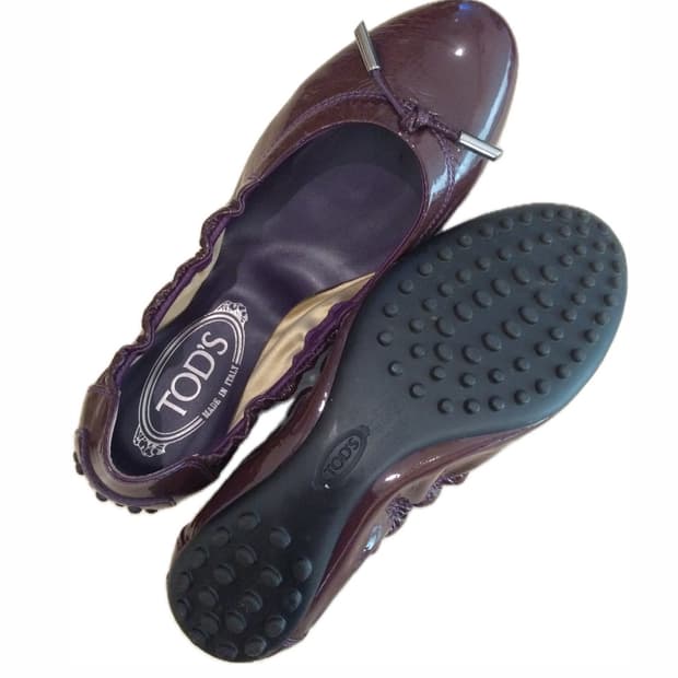 Tod's flat shoes plum 225
