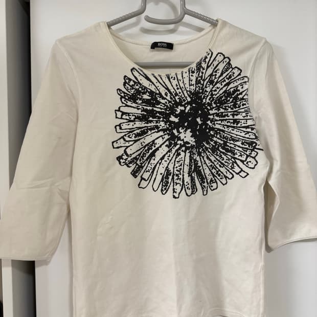 Hugo Boss White Three-quarter Sleeve