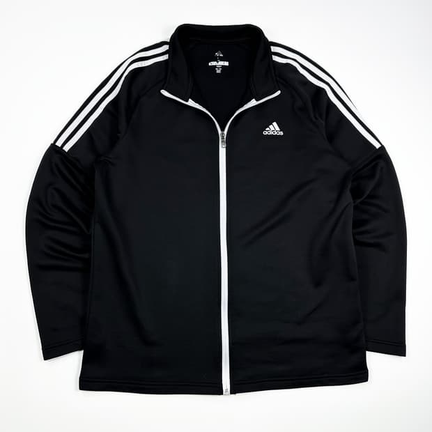 아디다스 og 미니멀 삼선 져지 블랙 L