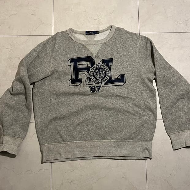 폴로 랄프로렌 신형 RL 그레이 스웻셔츠 xl