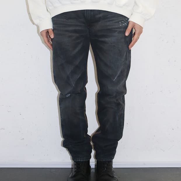 디젤 슬림 스키니 워시드 데님 진