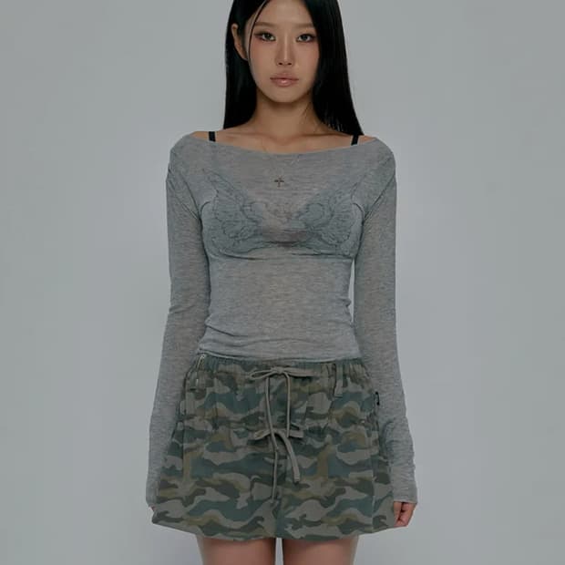 HEART WING SHEER LONG SLEEVE_GREY