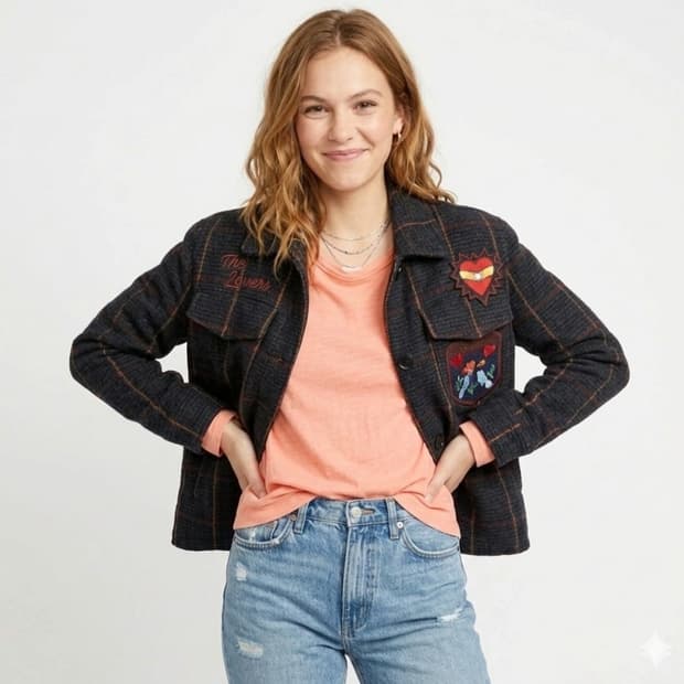 🌿봄자켓 | 앳코너 체크자켓 55~66 | 카라 탈부착 간절기 아우터