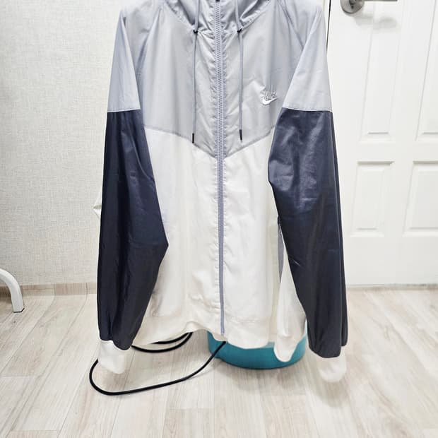 (115)3XL☆초대장급☆나이키 윈드러너[그레이화이트] 우븐자켓 바람막이