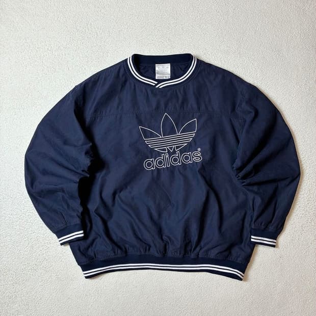 아디다스 90's 트레포일 자수로고 윈드 웜업 PN7435