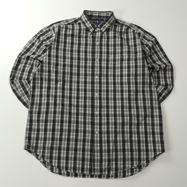 CJ203 XL 폴로 말로우핏 90s 모노 마드라스 체크 셔츠 남방