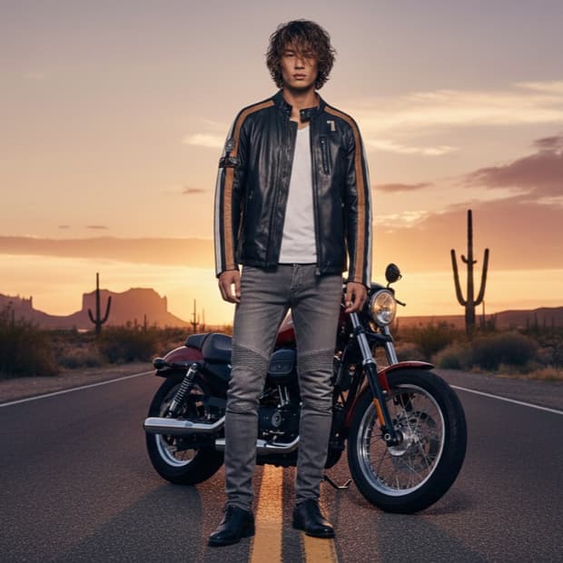 Dolce & Gabbana 돌체앤가바나 남성 양가죽 라이더 자켓 52