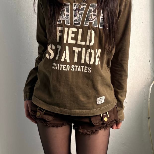 Vintage Khaki Long Sleeve 