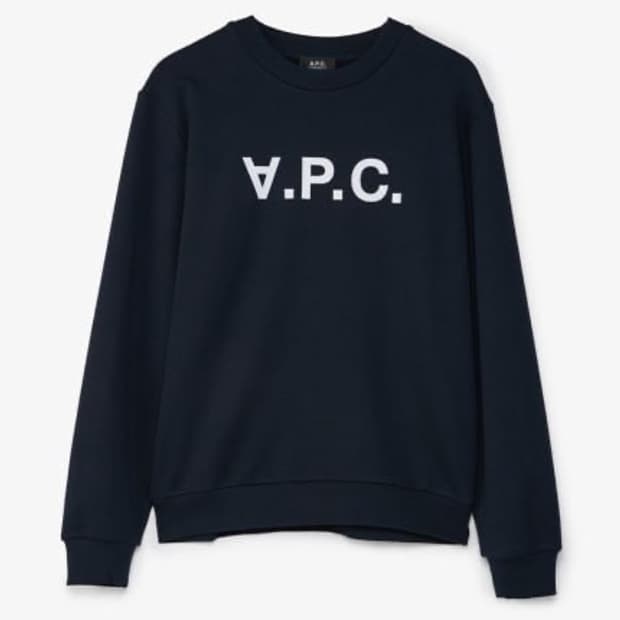 아페쎄 APC 맨투맨 긴팔 티셔츠 네이비