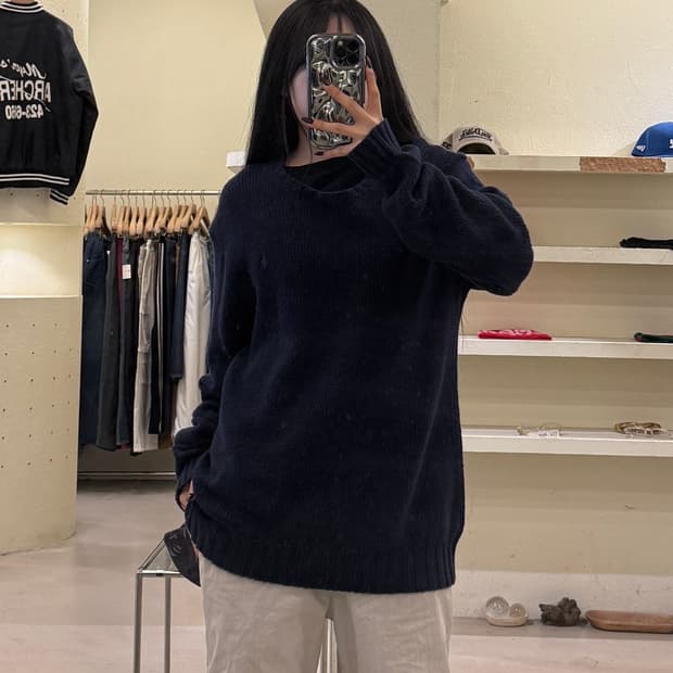 폴로 랄프로렌 브라운 포니 라운드 니트 U1645