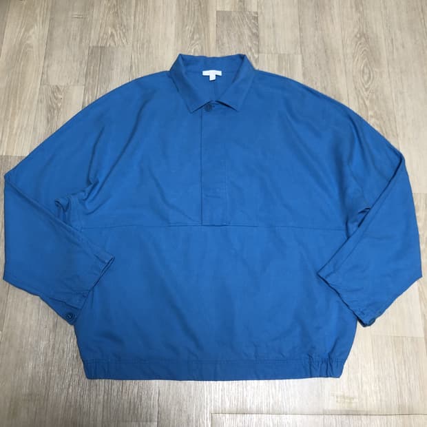 (XL) 코스 COS 코튼 믹스 아노락 기모노 자켓 블루