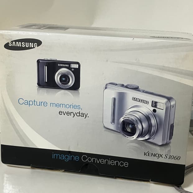 (외관 S급)(희귀)(박스)삼성 디지털 카메라 kenox s1060