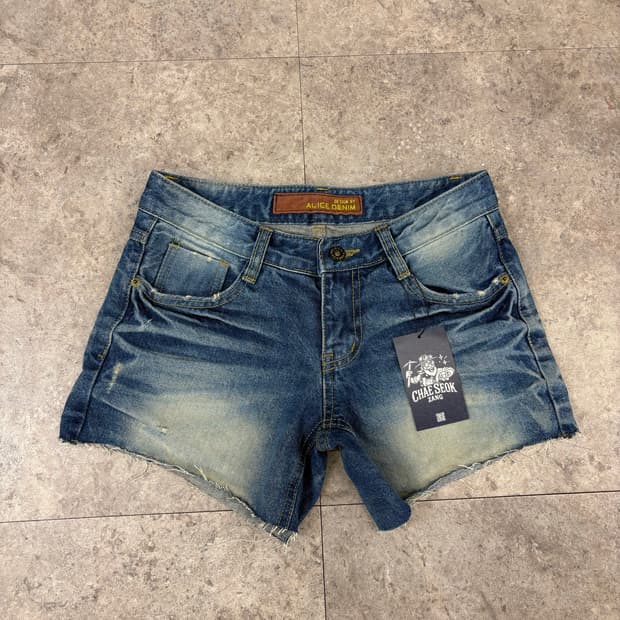 Alice denim 워싱 데님 숏팬츠 #csz906